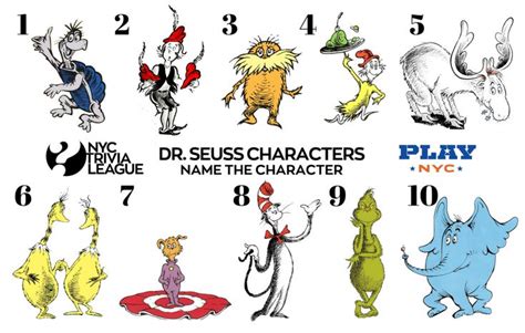 Dr Suess Characters