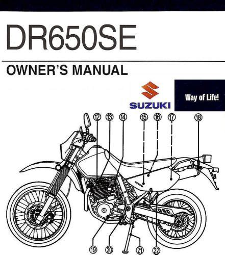 Read Online Dr650 Suzuki 2012 Owner Manual 