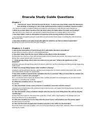 Full Download Dracula Study Guide Questions 