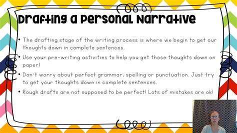Drafting A Personal Narrative Accuteach Personal Narrative Graphic Organizer 1st Grade - Personal Narrative Graphic Organizer 1st Grade