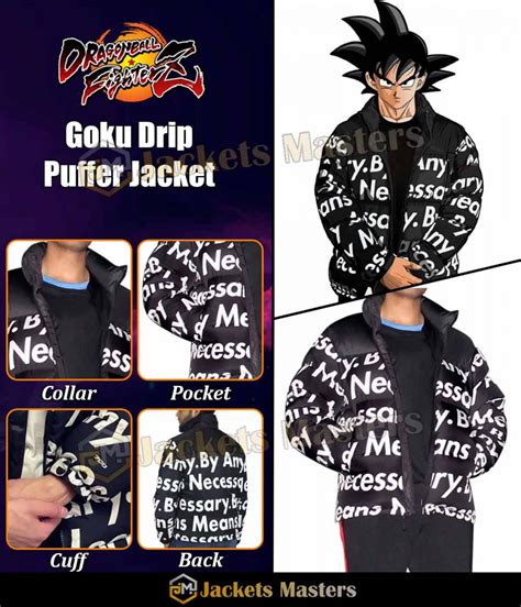 dragon ball z black jacket otzm france