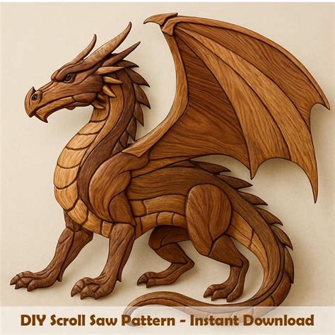 dragon intarsia pattern