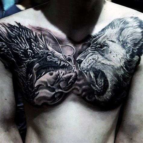Dragon Lion Tattoos