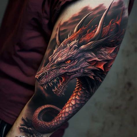 Dragon With Tattoo