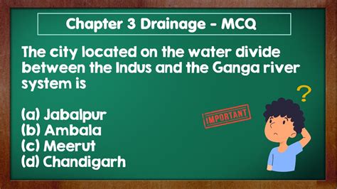 Drainage Class 9 Mcq