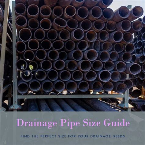 Drainage Pipe Sizes Chart