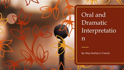 Dramatic Interpretation