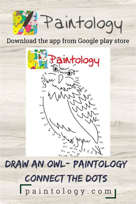 Draw An Owl Paintology Connect The Dots Paintology Connect The Dots Owl - Connect The Dots Owl