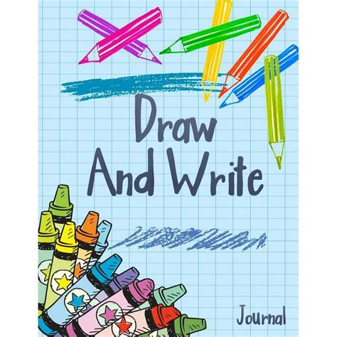 Download Draw And Write Journal Creative Writing Drawing Journal For Kids Half Page Lined Paper With Drawing Space 8 5 X 11 Notebook V22 