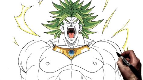 drawing broly shadow style - YouTube