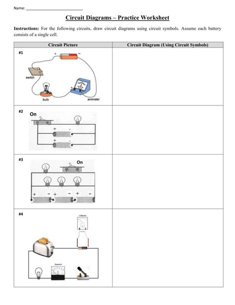 Drawing Circuits Worksheet For Year 6 Students Twinkl Simple Circuit Diagrams Worksheet - Simple Circuit Diagrams Worksheet