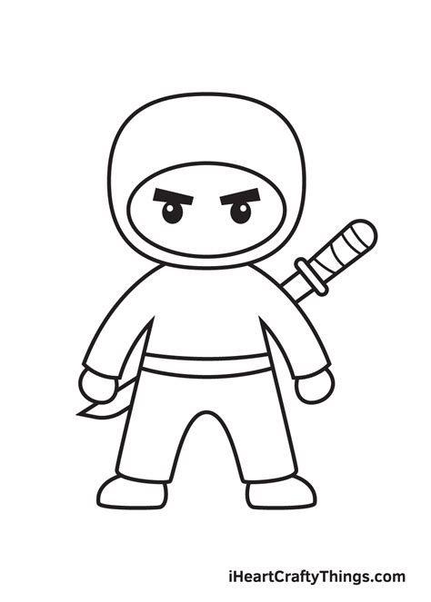 Drawing Of A Ninja