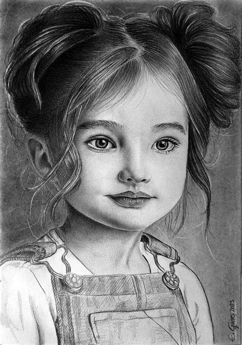 drawing portrait with pencil