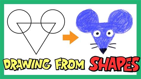 Drawing Shapes For Kids Drawing Animals With Shapes Draw Animals Using Shapes - Draw Animals Using Shapes