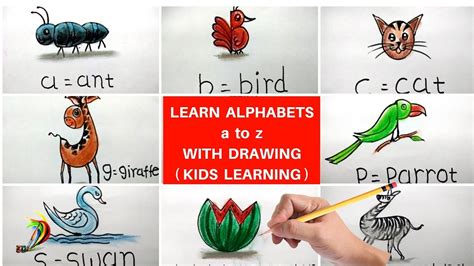 Drawing With Alphabets A To Z For Kids Drawing With Letter D - Drawing With Letter D