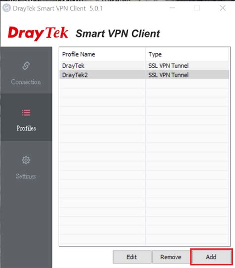 draytek smart vpn client pptp