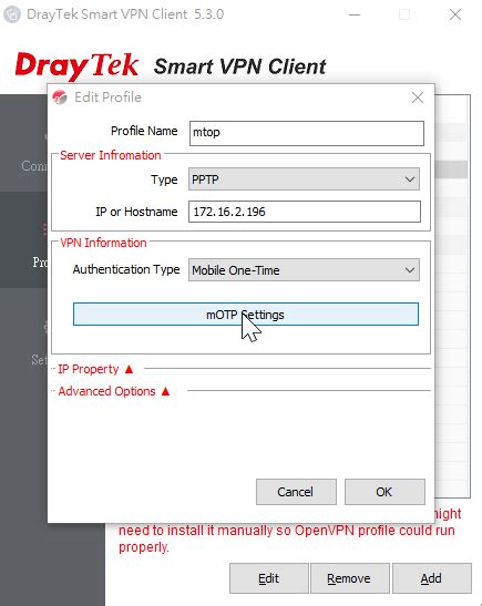 draytek smart vpn stuck on authentication