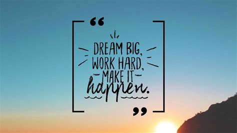 Dream Big Work Hard Make It Happen Blank Lined Jo