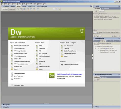 Dreamweaver Cs3