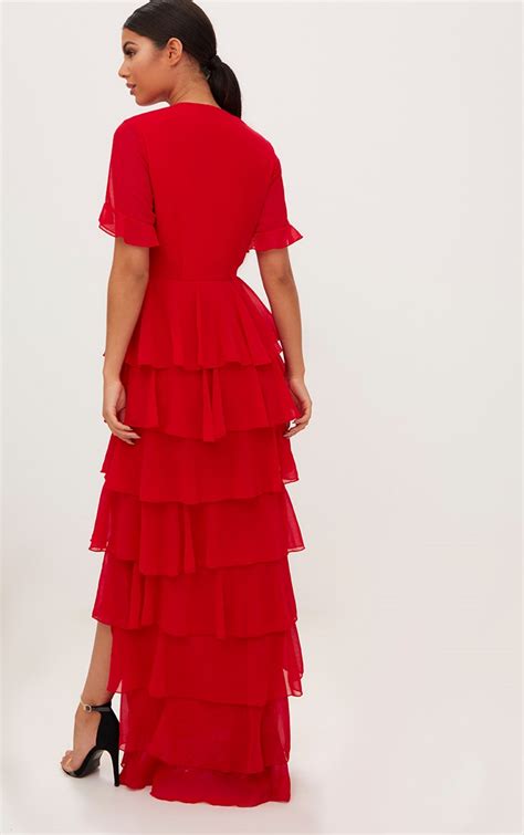 Layered Ruffle Maxi Dress Just 7