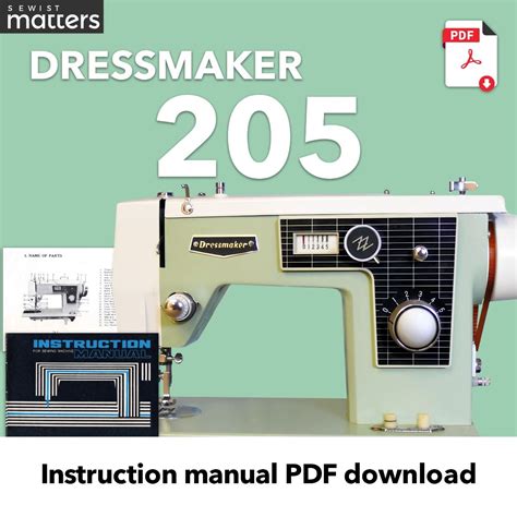 dressmaker 1100 sewing machine instructions