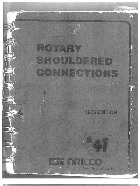 Full Download Drilco Rotary Shouldered Connections Handbook 