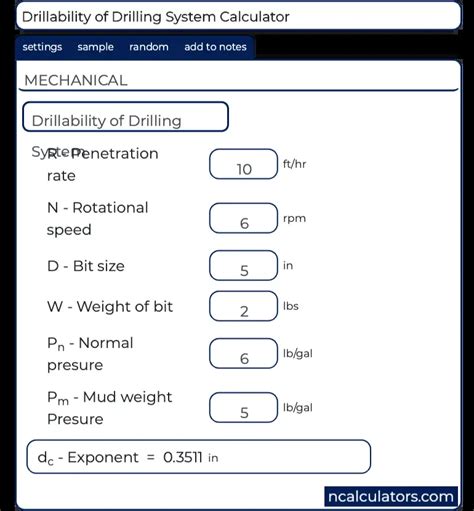 Drillability Of Drilling System Calculator Math Drills Exponents - Math Drills Exponents