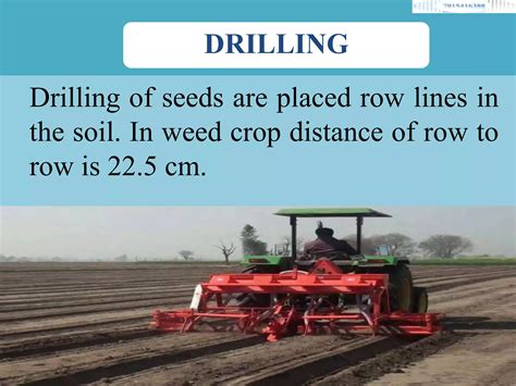 Drilling Method Of Sowing