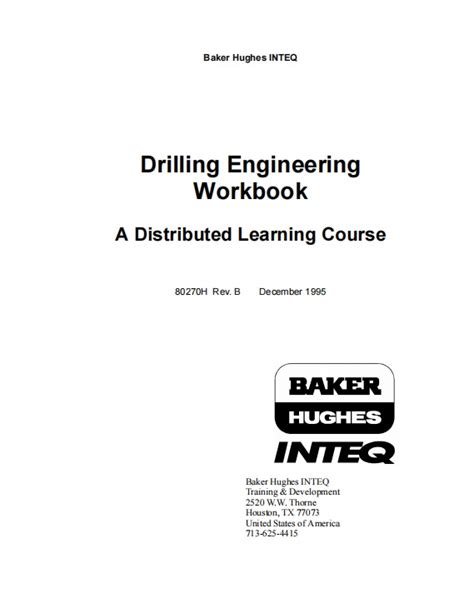 Download Drilling Engineering Workbook 