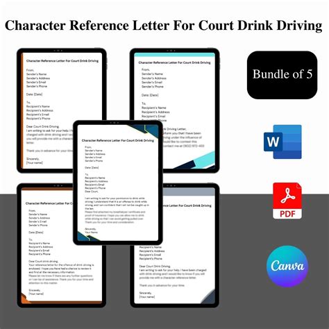 drink driving character reference sample bing