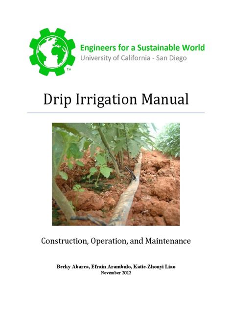 Drip Irrigation Manual Fao Wordpress