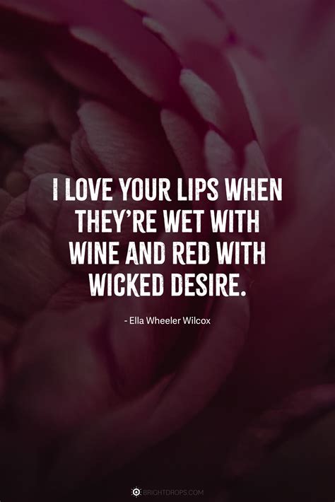 dripping with desire
