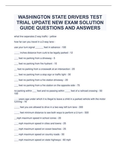 driver's test washington
