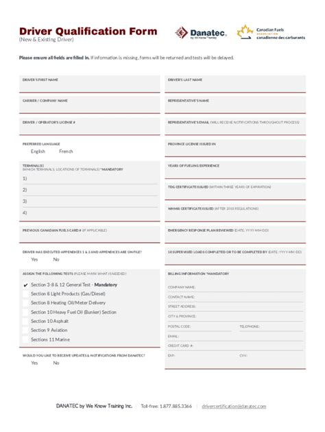 driver qualification forms to print Fill out & sign online DocHub