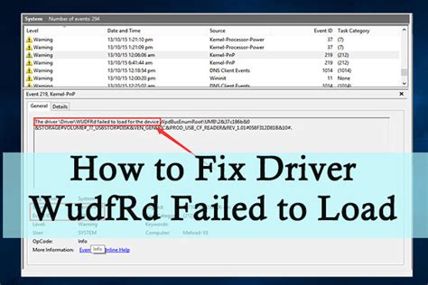 Driver Wudfrd Failed To Load Windows 10