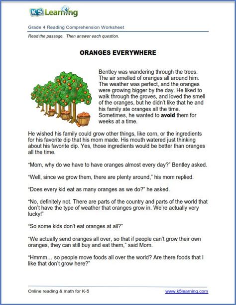 Driving Deep Reading Comprehension In K5 Students K5 Learning Grade 4 Reading Comprehension - K5 Learning Grade 4 Reading Comprehension