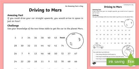 Driving To Mars Worksheet Worksheet Teacher Made Twinkl Mars Worksheet For 2nd Grade - Mars Worksheet For 2nd Grade