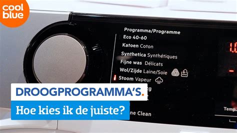 droogprogramma uitleg