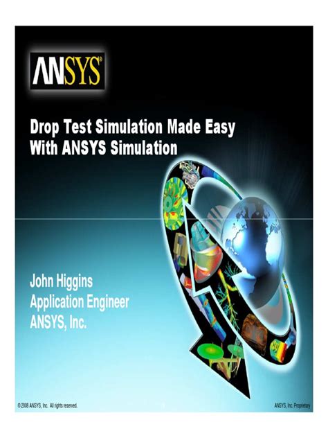 Drop Test Simulation Made Easy With Ansys Simulation