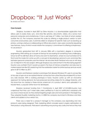 Dropbox It Just Works Case Study