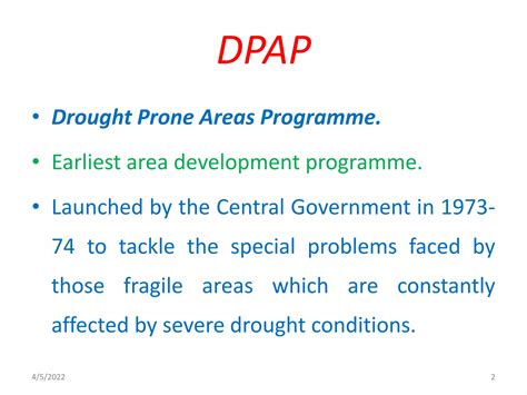 Drought Prone Area Programme