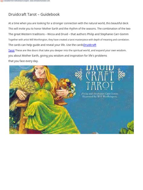 Druidcraft Tarot Guidebook