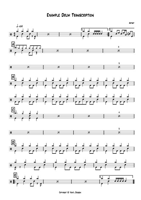 Drum Transcriptions