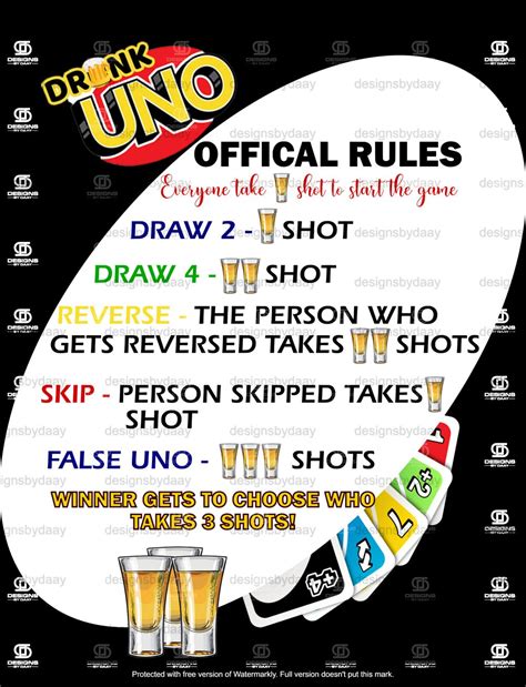 Drunk U N O Rules
