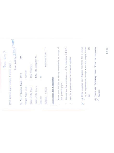 Full Download Ds Question Papers 