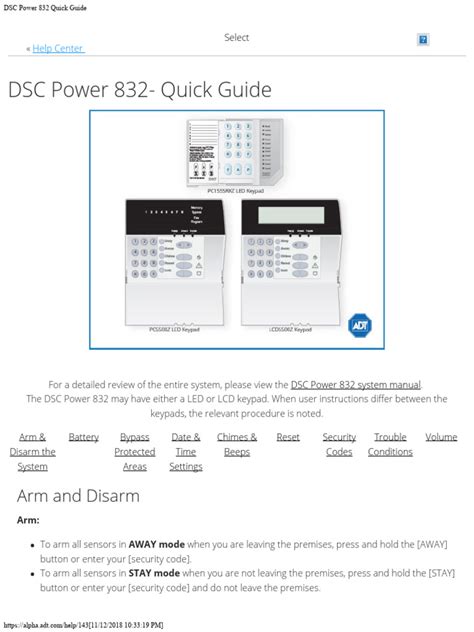 Read Dsc 832 User Guide 