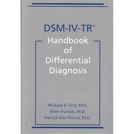 dsm iv tr handbook of differential diagnosis