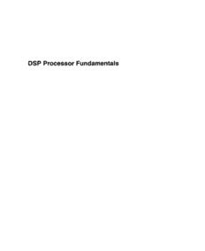 Full Download Dsp Processor Fundamentals Architectures And Features 