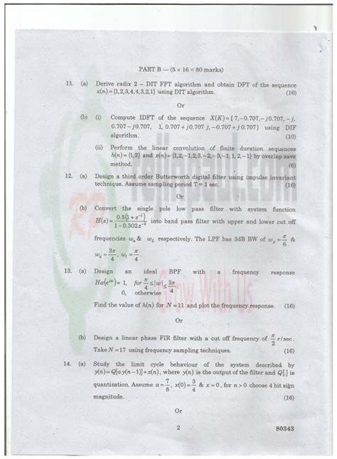Read Online Dsp Question Papers 