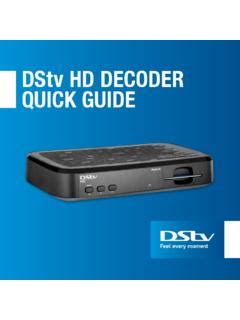 Full Download Dstv Hd Decoder Quick Guide 